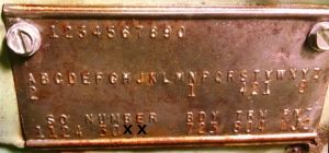 1960 DeSoto Body Data Plate