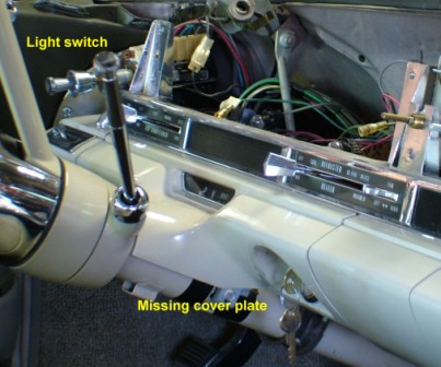 62 Cadillac Dash Removed