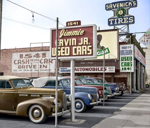 Used car dealer Circa 1940